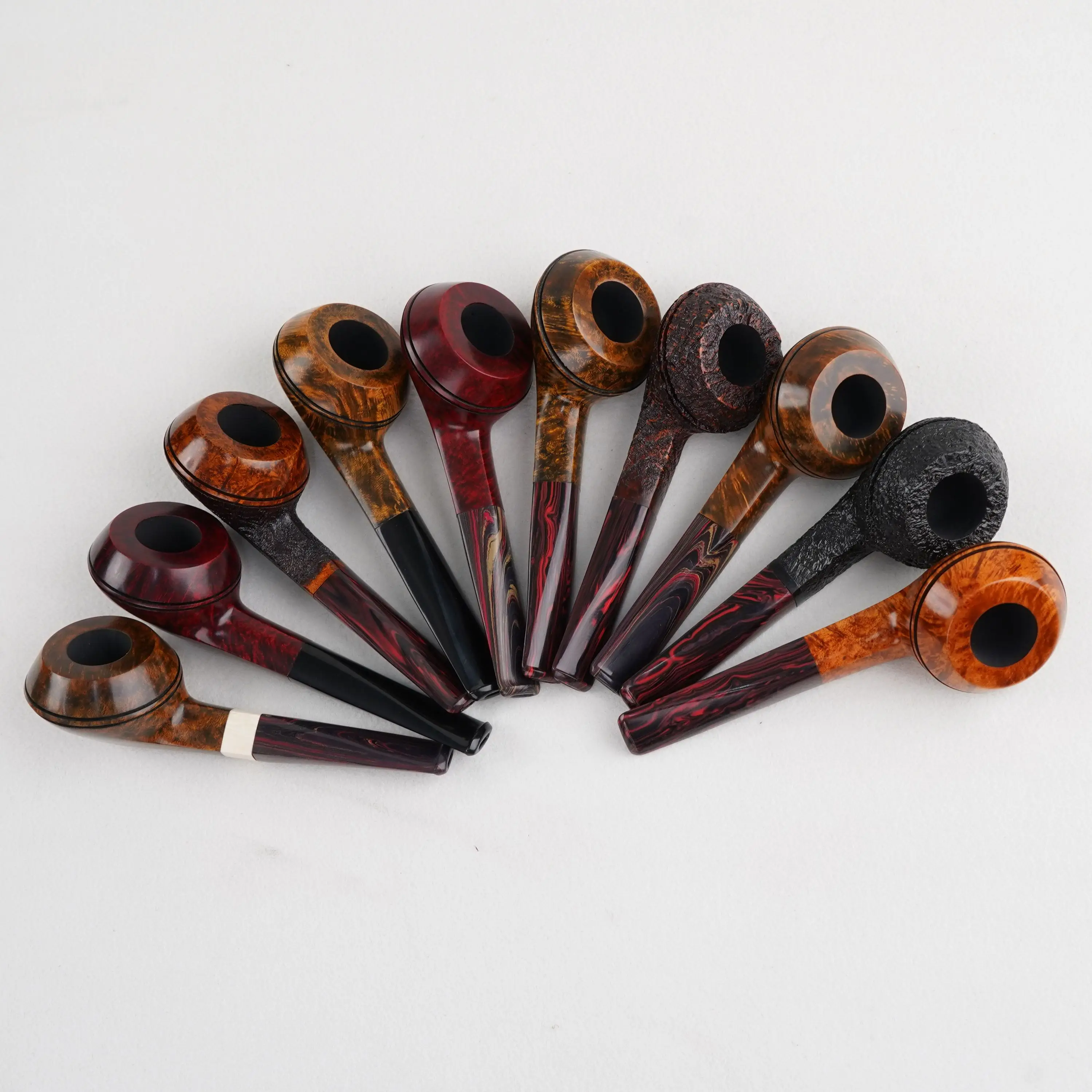 Tobacco pipe, briar wood pipe, diameter 20mm, bowl depth 25mm, handmade smoking pipe, exquisite small pipe, multi-color optional