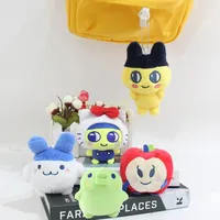 Tamagotchi Anime Mametchi Plush Doll Keychain Kawaii Mimitchi Bag Doll Pendant Kuchipachi Cartoon Doll Cute Girly Heart Gift