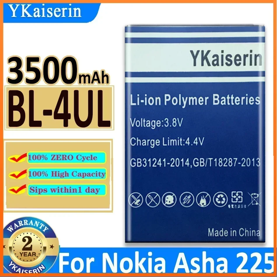 

Аккумулятор YKaiserin BL-4XL BL-4UL для Nokia Asha 225 Asha225 6300 4G 8000 TA-1311 TA-1287, аккумуляторы для мобильных телефонов + трек-код