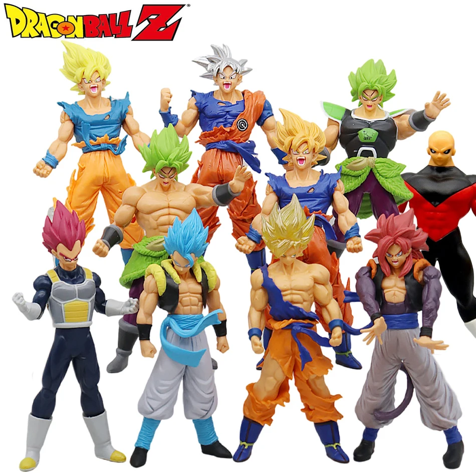 Anime Dragon Ball Z Super Saiyan Son Goku Vegeta Anime Action Figure Model Gifts Collectible Figurines for Kids 18cm