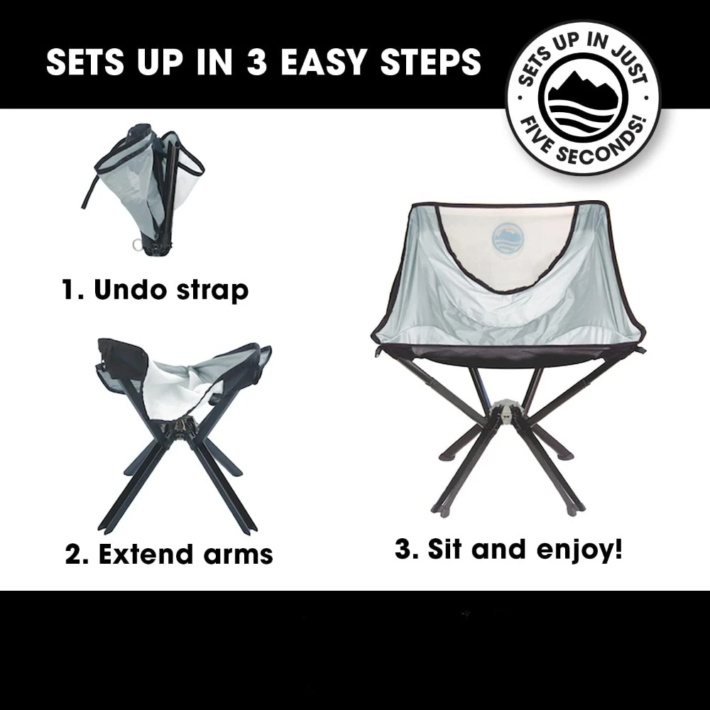 Portable Fishing chairs - Lightweight Folding Chair for Camping - Supports 300 Lbs - Perfect for Outdoor Adventures，fishing