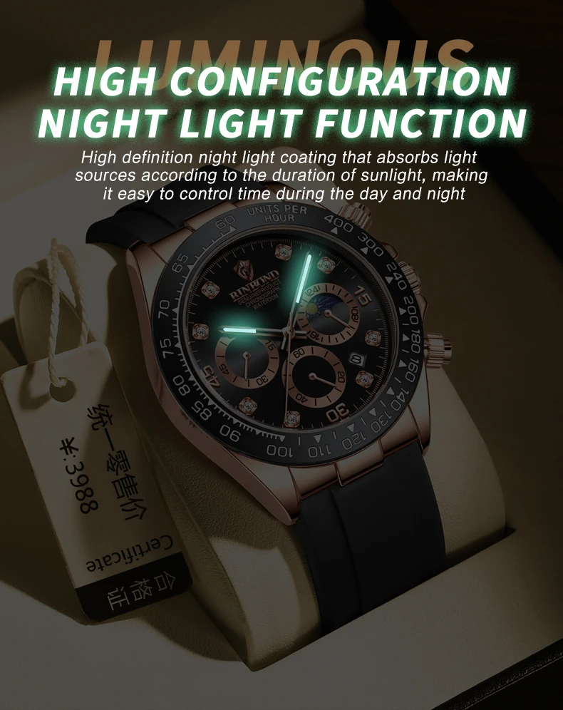 Men\'s Watches Top Brand Luxury Sport Military Wristwatches Chronograph Luminous Date Quartz Watch Popular Male Clock