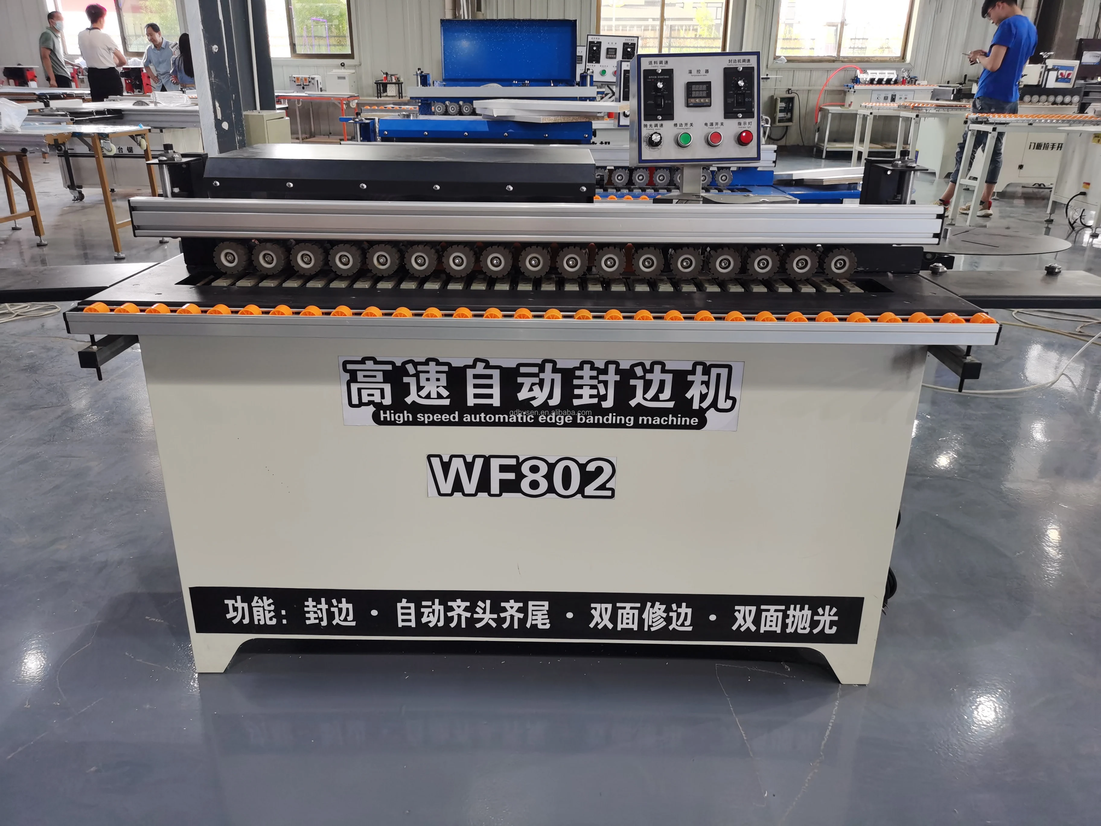 HYSEN WF802 Small Size Automatic End Trimming Scraping And Polishing High Speed Automatic Edge Banding Machine