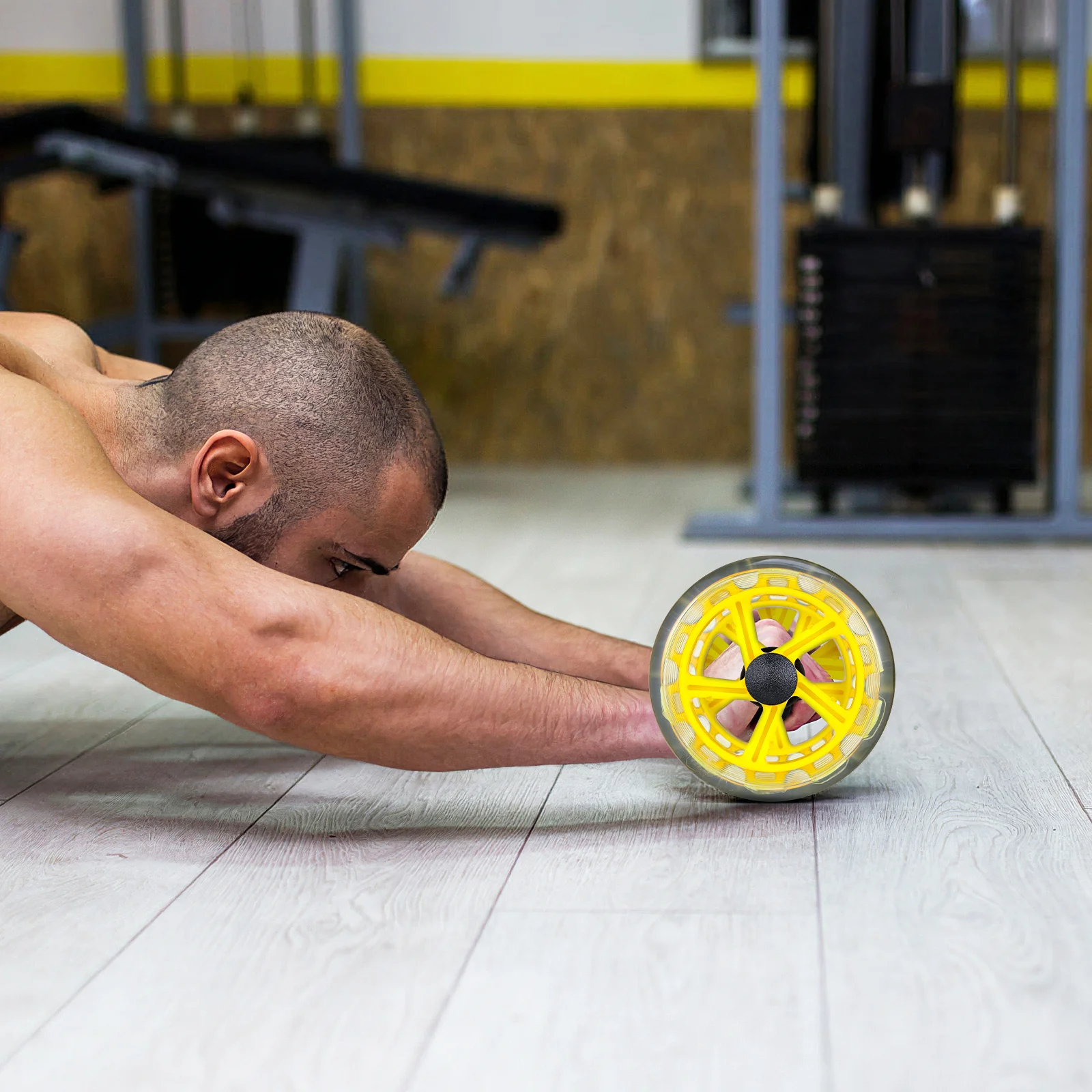 

Ab Roller Wheel For Abdominal Core Workout Fitness Exercise Device Lightweight Durable Non-Slip Handle Lose