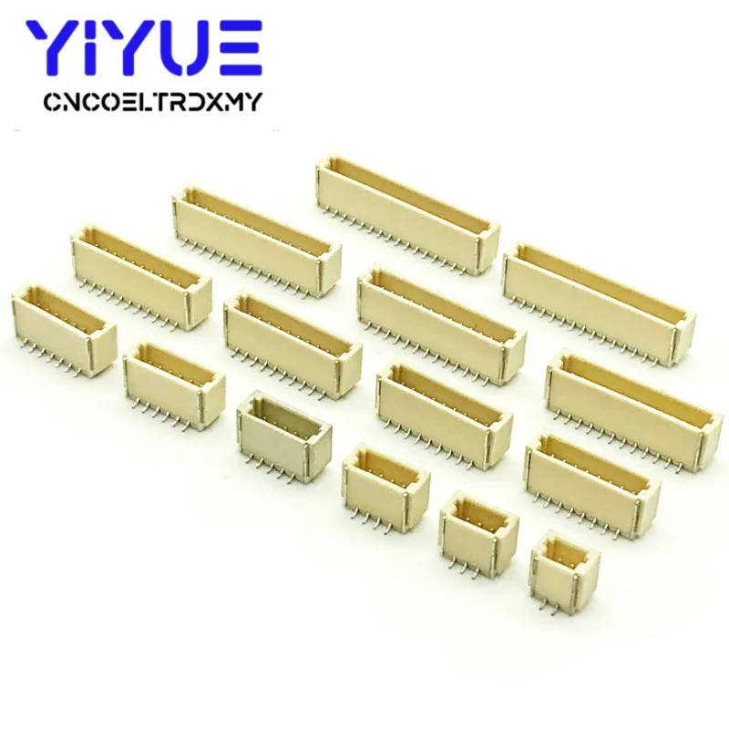 20Pcs/lot SH 1.0 mm vertical SMD Connector  2P/3P/4P/5P/6P/7P/8P/9P/10P/11P/12P Spacing Connector 1.0mm pitch patch plug