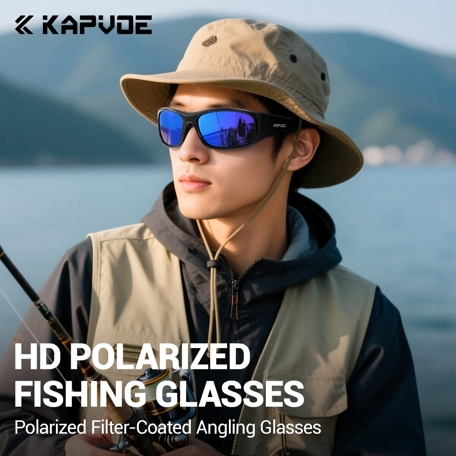 Kapvoe gafas de ciclismo polarizadas UV400 gafas para senderismo gafas de pesca gafas de sol deportivas hombres mujeres gafas de conducción al aire libre