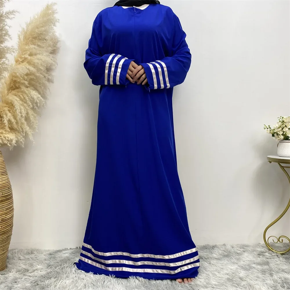 

Modest Abaya Women Muslim Open Front Zipper Long Maxi Dresses Turkey Prayer Eid Ramadan Kaftan Islamic Arab Robe Dubai Jalabiya