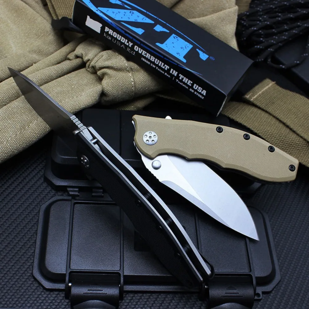 

Z0562 Folding Knife G10 Handle Hunting Folding Pocket Knives Multi-purpoSurvival Knife Fishing Cutting Self-defense Pocket Knife
