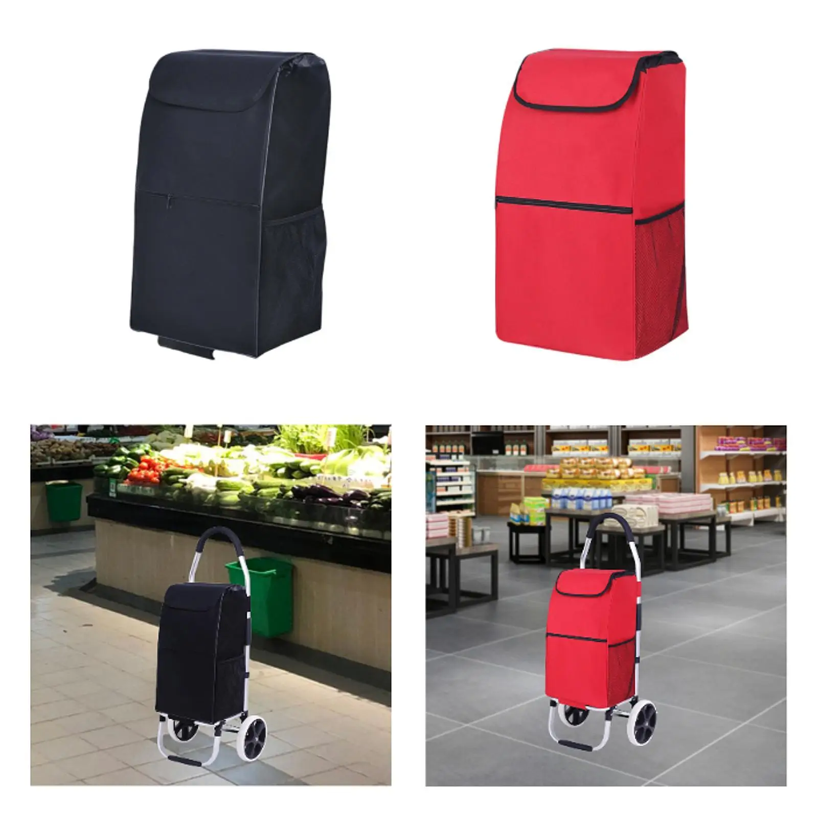 

Shopping Cart Bag,Oxford Cloth,Portable,Reusable,Spare Bag Fold up Hand Truck Accessories Storage Bag Trolley Replacement Bag