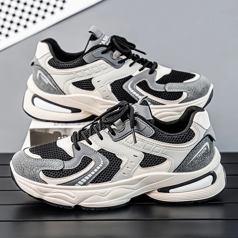 

2026 Spring Men's Sneakers Fashion Comfortable Breathable Running Shoes Outdoor Mens Designer Mesh Casual Shoes Tenis Masculino