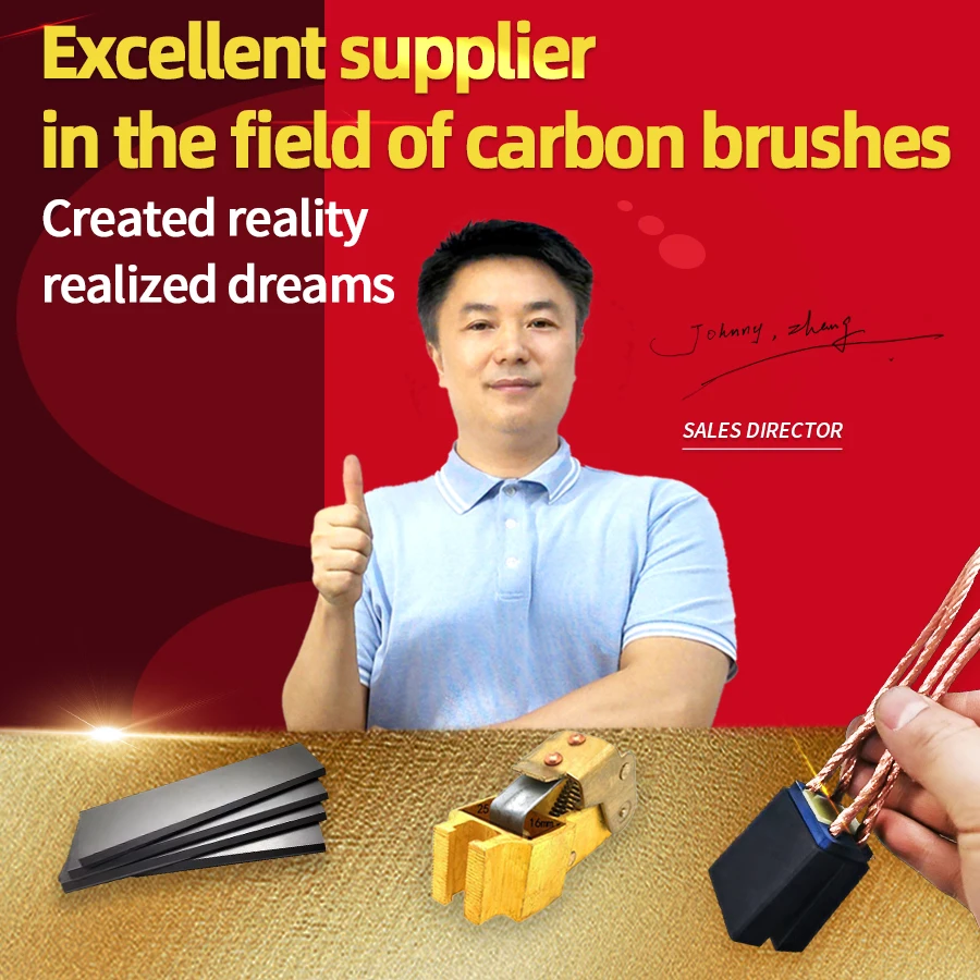 

8PCS DC motor carbon brushes D374N 10 12.5 16 20 25 30 32 40 50 60mm Morgan material