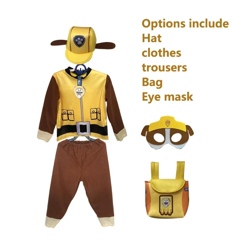 عيد الميلاد السنة الجديدة باو باترول أنيمي الاطفال زي الأسطوانة تأثيري حزب Rubble الملابس حفلة عيد ميلاد