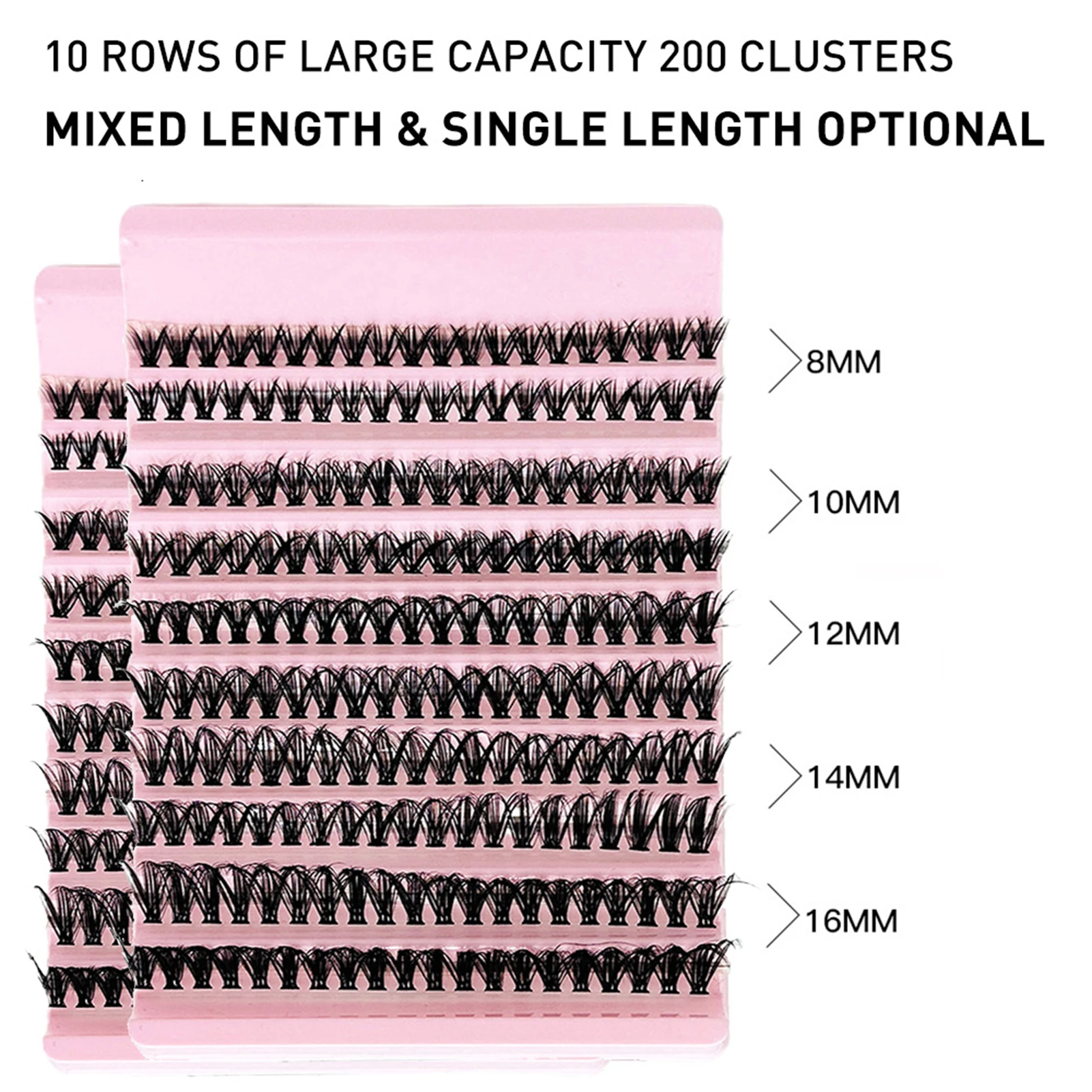 Set di colla e pinzette per extension ciglia naturali 20D 30D 40D fai-da-te con custodia per ciglia volume 1 scatola
