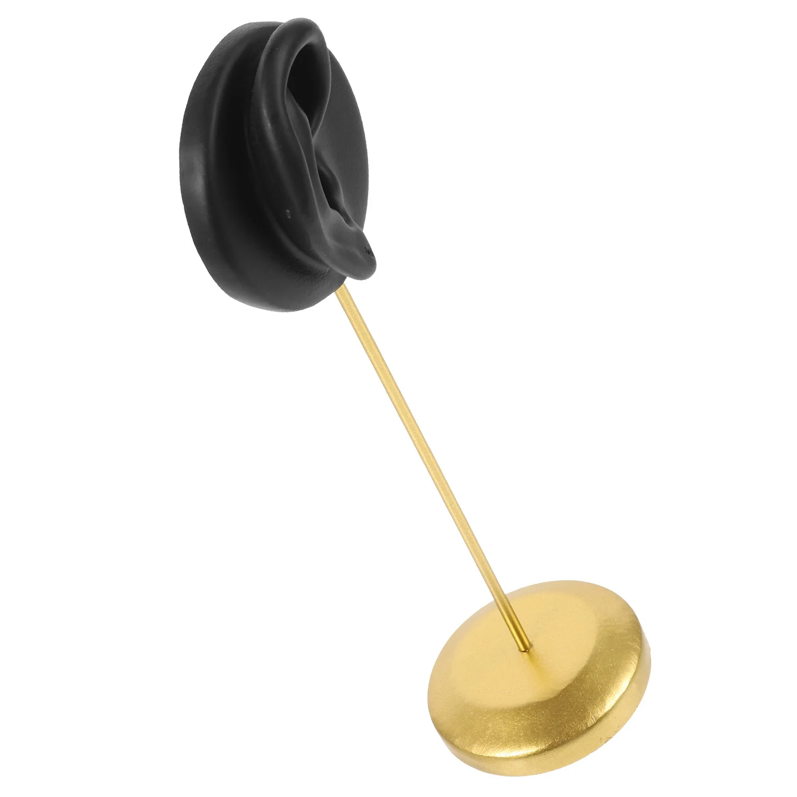 Earring Display Stand Human Ear Resin Jewelry Holder Stable Metal Base Earrings Organizer Shop Display Rack Jewelry Storage