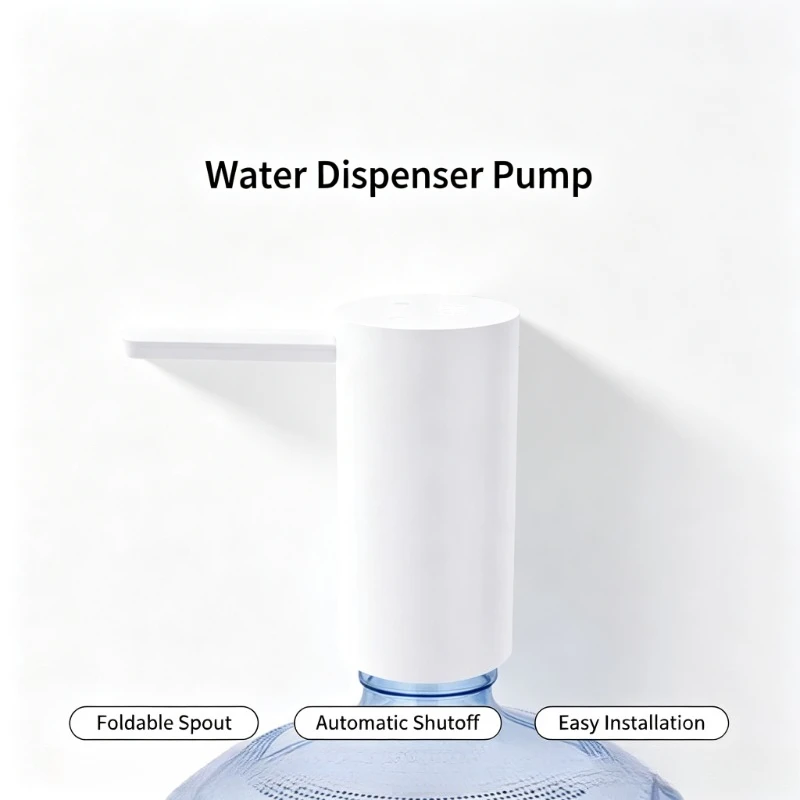 Xiaolang Portable Electric Water Dispenser Smart Automatic Drinking Water Pump USB Rechargeable for 5Gallon Bottle