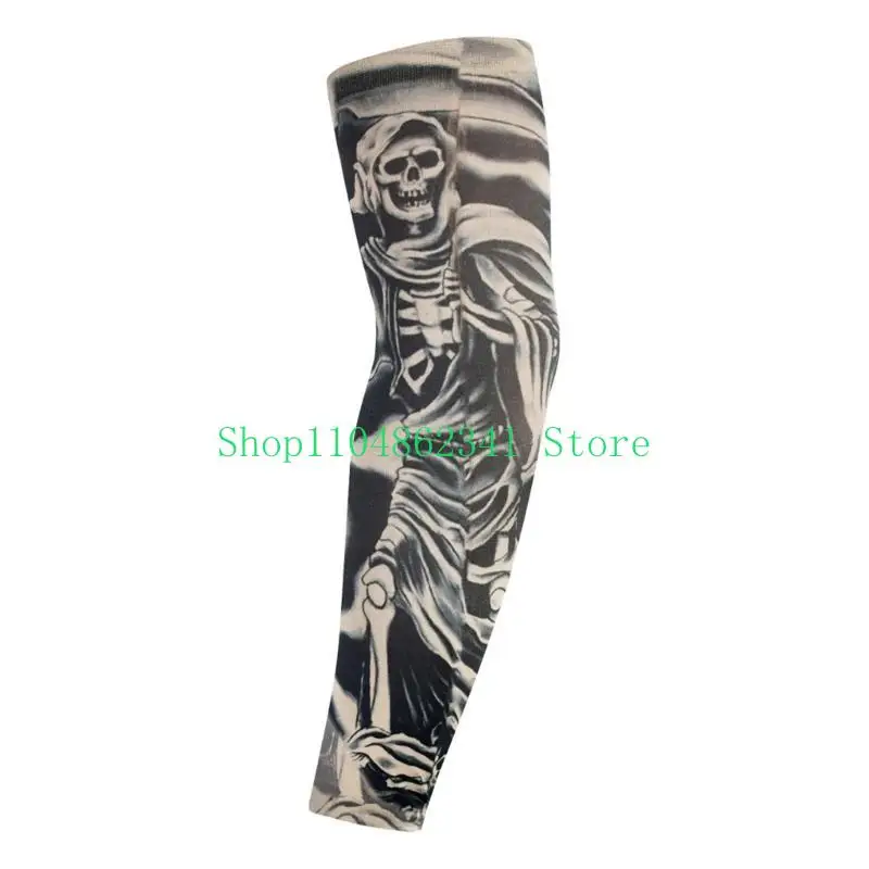 5asd Ice Silk Tattooing ARM Sleeves Vỏ cánh tay bảo vệ để đi bộ câu cá hàng ngày
