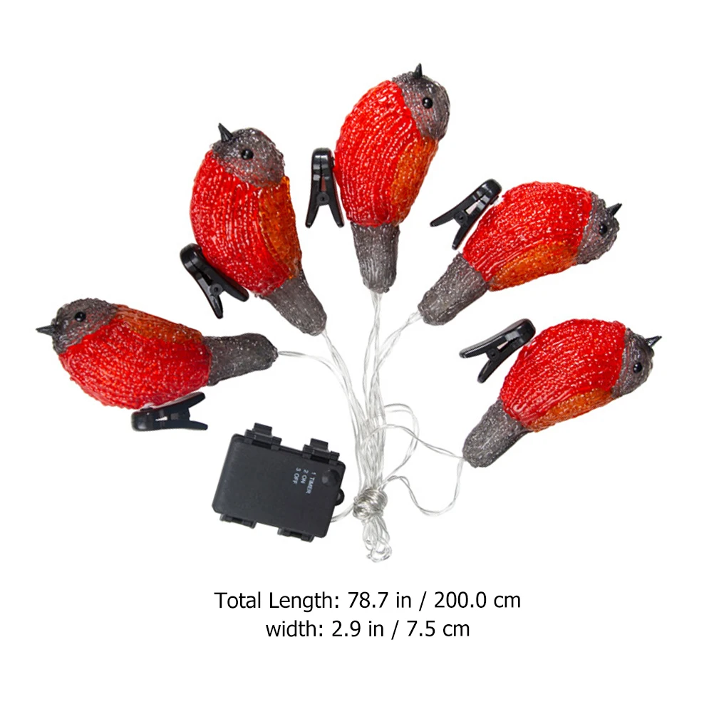 

5pcs Waterproof Bird Lamp String Led Decorative Party Light Festival String Lamp For Holiday Home Commercial Decoration