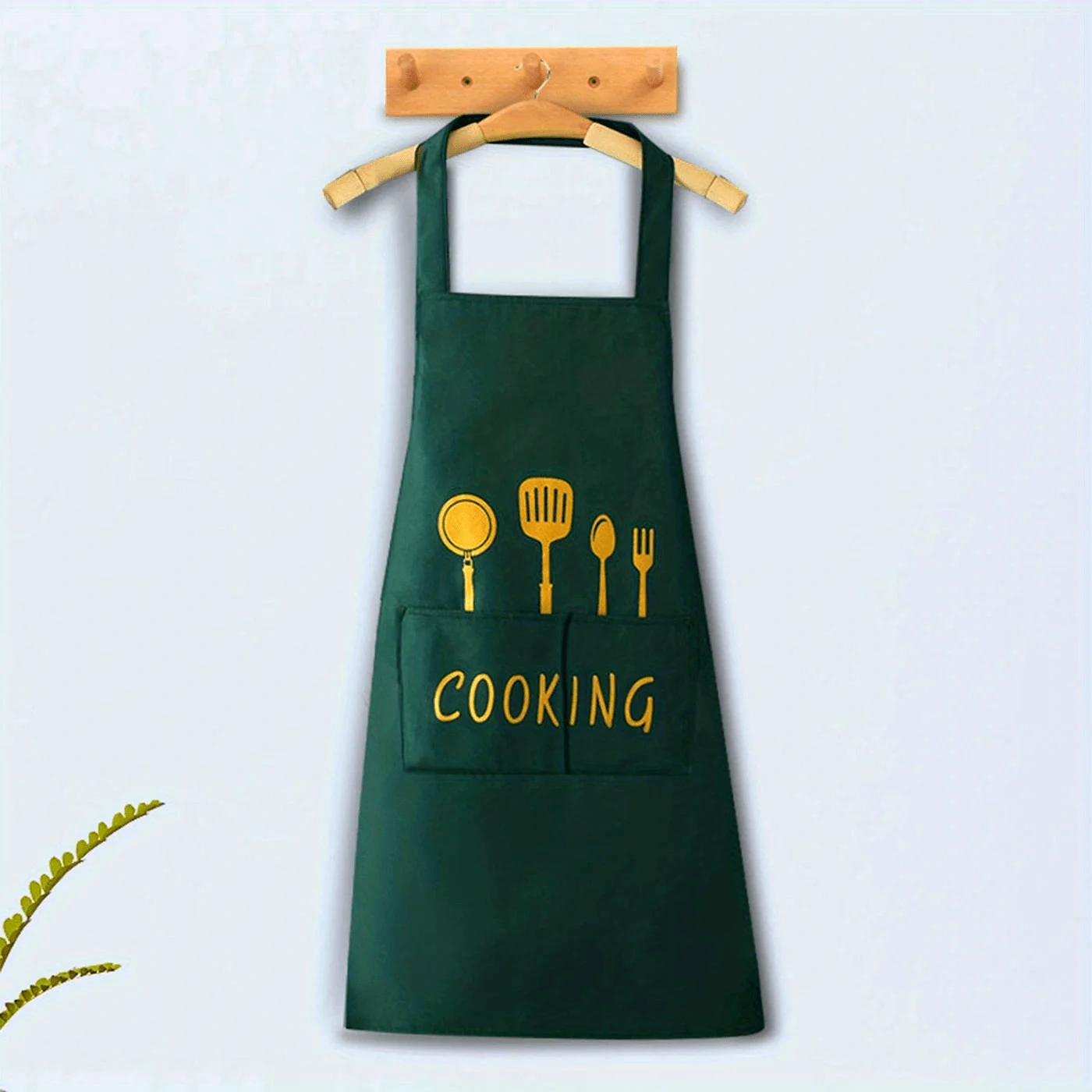 

1pc A single apron with pockets, suitable for cafes, restaurants and multiple uses, measuring 71.88cm x 64.77cm.