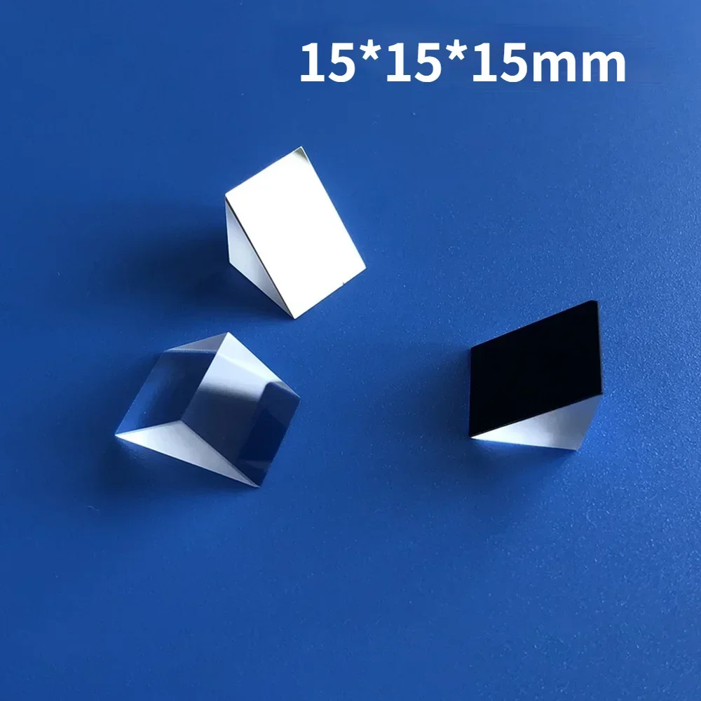 

15x15x15mm Right-Angled Isosceles Laser Reflecting Triangular Prism (K9 Glass)