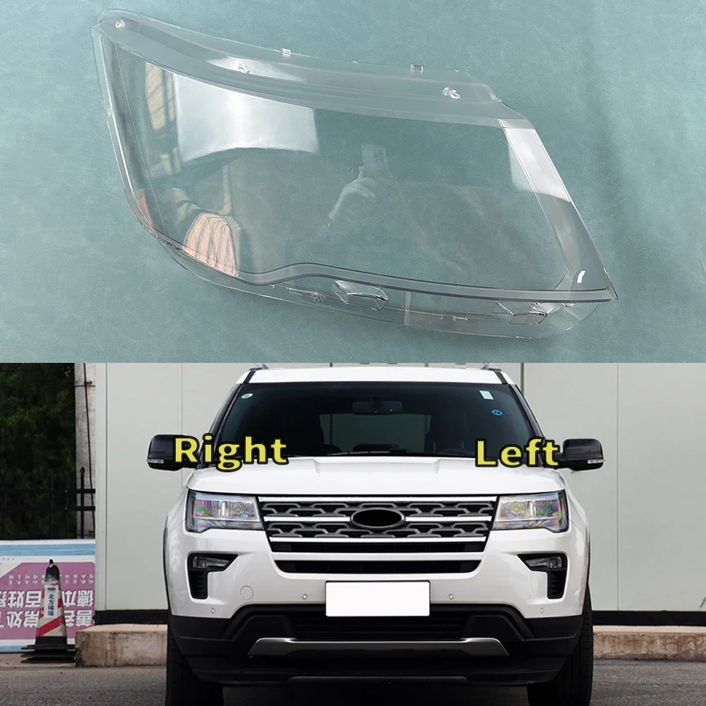 

For Ford Explorer 2016 2017 2018 Headlight Shell Headlamp Transparent Lampshade Cover Lens Plexiglass Auto Replacement Parts