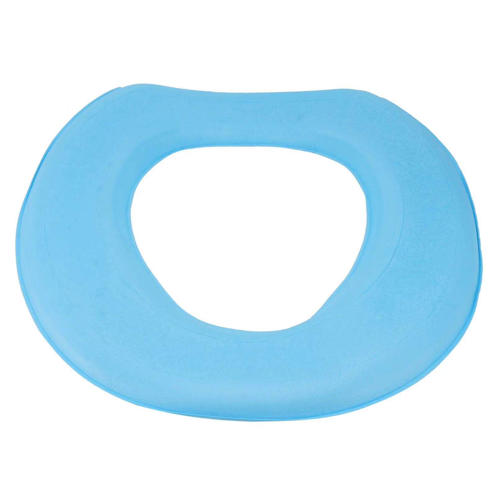 Sky Blue Self-Adhesive Toilet Seat Mat Eva Waterproof Cushion Soft Thick Warm Skin-Friendly Cuttable Washable Ideal for Home