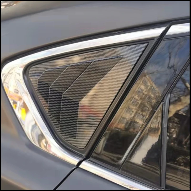 

Car Styling For Nissan Altima 2013-2018 Sedan Rear Triangle Window Blind shades Louver Frame Vent Cover Trim Auto Accessories