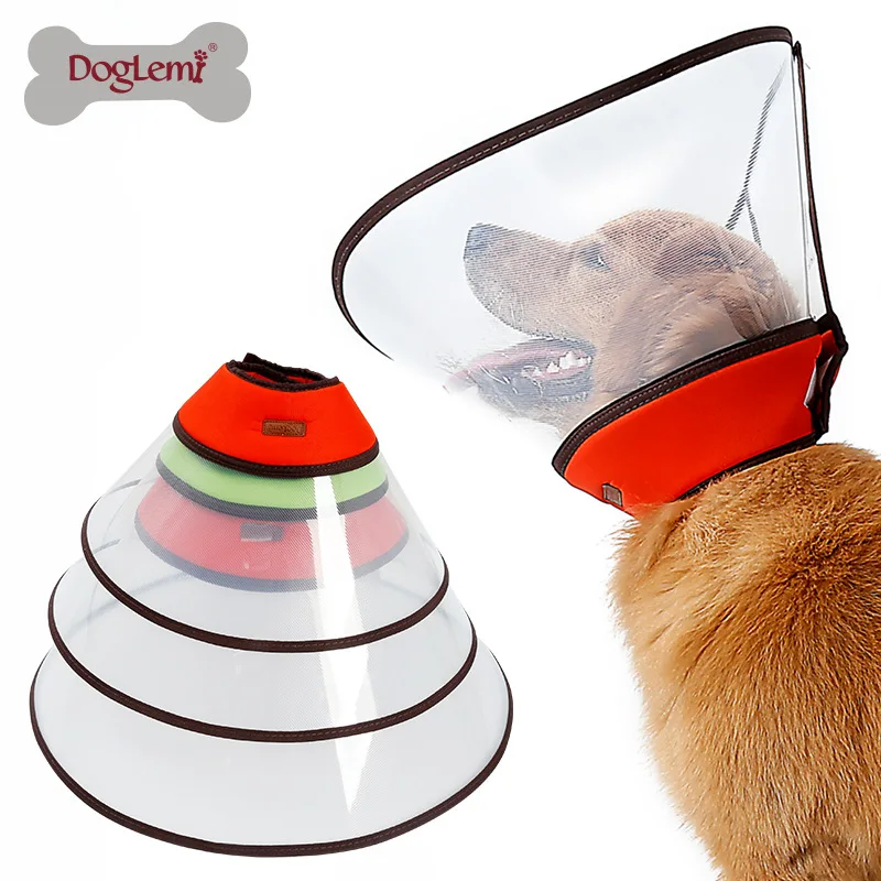 

Adjustable Pet Elizabethan Anti Bite Dog Collars Soft Protective Pet Dog Recovery Elizabethan Collar Dog Cone