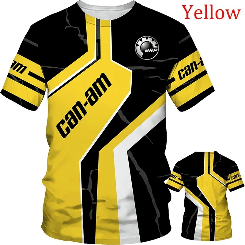 Fashion BRP Can-Am Motorcycle 3D Graphic Printed T-Shirt Unisex Cool Racing Team Sports Short Sleeved Tee Tops image 4