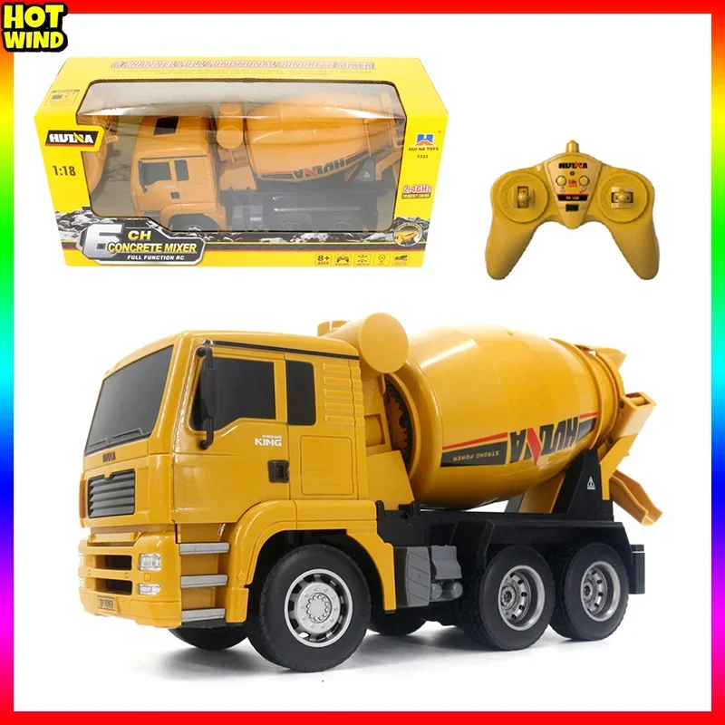 

6-Channel 1:18 Remote Control Concrete Mixer Truck Engineering Vehicle Simulation Model Children'S Toy Boy Gift Rc Cars