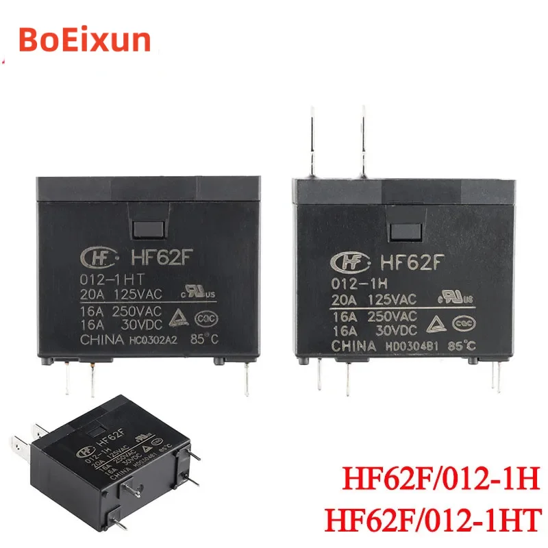 2pcs/1pc hf62f/012-1h 012-1ht HF62F-012-1H HF62F-012-1HT 12VDC DC 12v 16A 20A 4pin high power relay relais