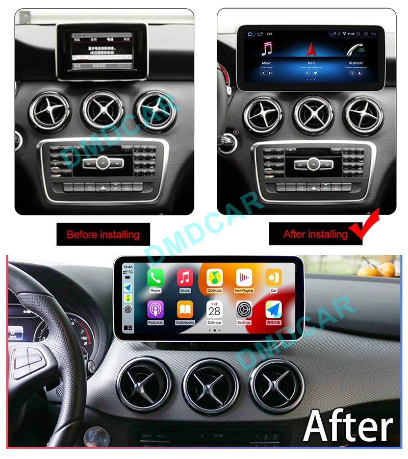 Factory Price Android13 Multimedia For Mercedes Benz A Class-W176 CLA-C117 GLA-X156 Car Video Player GPS Navigation Bluetooth