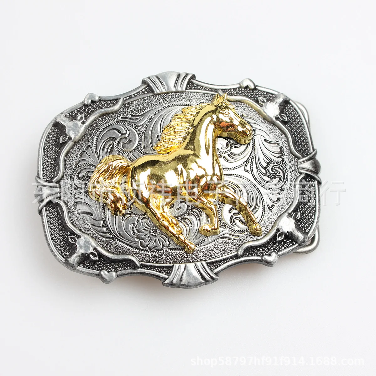 

Большая пряжка для ремня из цинкового сплава с узором в стиле вестерн и изображением травы Тан.