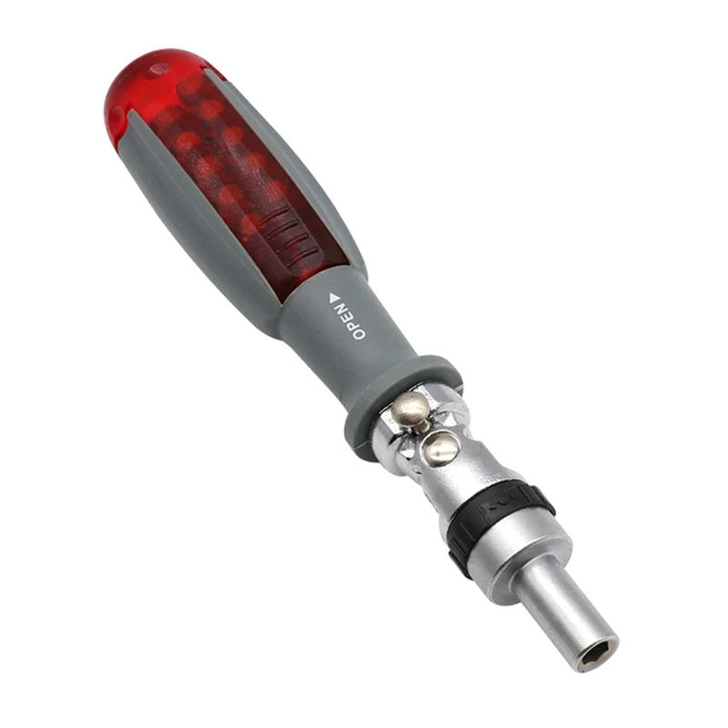 Tua Vít 10 Bit Xoay 180 Độ Gấp 11 Trong 1 Ratchet Thả Vận Chuyển
