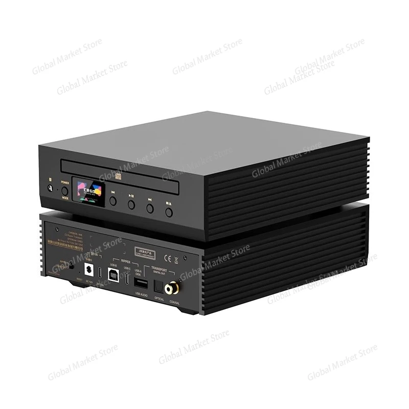 

CR60 Desktop turntable and rail grab integrated machine, high-performance optical fiber coaxial USB-A digital output CD player