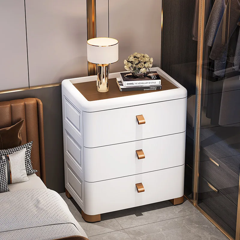 

Пластиковая прикроватная тумбочка с ящиками, узкий многослойный шкаф для хранения вещей для спальни, ванной комнаты и гостиной, органайзер