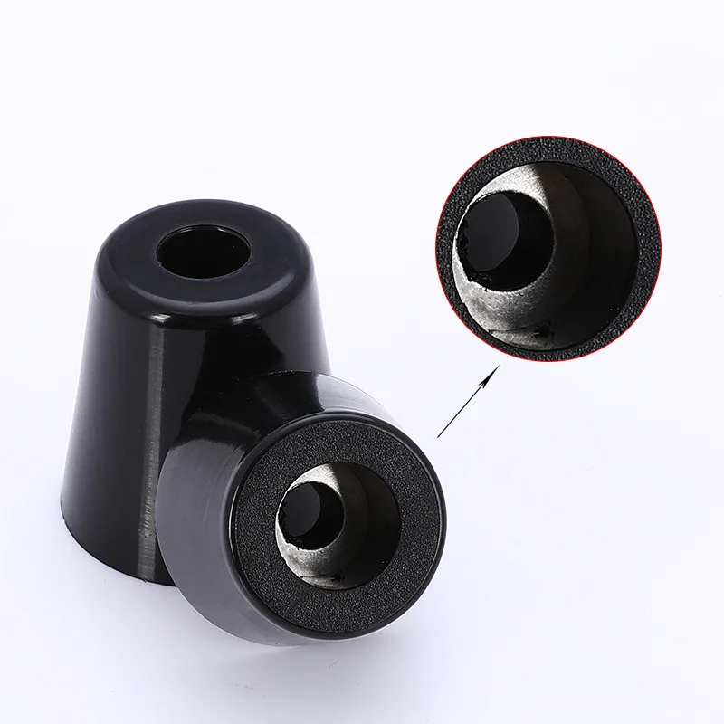 8Pcs Black Rubber Feet Chair Floor Protector Non-slip Furniture Table Leg Cover Bottom Pads Cabinet Instrument Equipment Base