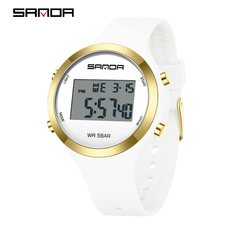 SANDA Meisjes Digitaal Horloge Vrouwen Sporthorloge Voor Vrouwen Wekker Horloge Dames Waterdichte Elektronische Horloges Kinderen Gift
