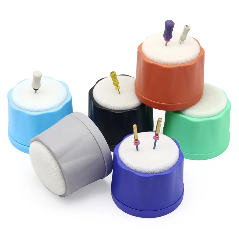 Autoclavable Dental Endo File Clean Drills Block Holder Endodontics File Stand Root Canal Cleaning Table Foam Dentist Instrument