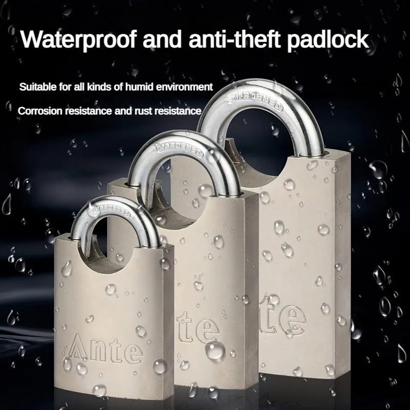 Solid Arc Disc Padlock Stainless Steel Shackle Pad Lock With High Quality Door Lock Household Small Lock Head locks