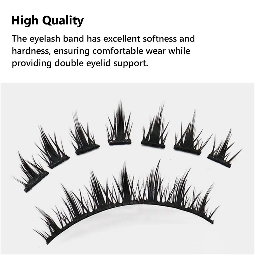 Azjatycki naturalny wygląd Manga Lashes Wispy Fluffy Spiky Fałszywe rzęsy wyglądają jak indywidualny klaster Rzęsy objętościowe 3D