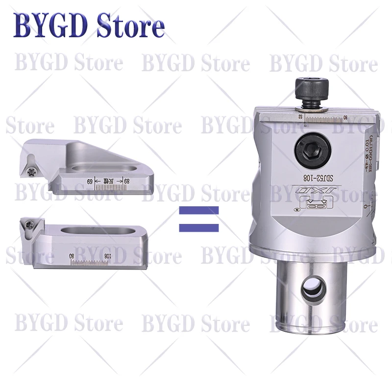 SDJ SDJ20 SDJ25 SDJ32 SDJ40 SJD52 SJD68 SDJ114 Werkzeugkopf, BT40 SK40 HSK63A LBK Werkzeughalter, EWN RBH TCT Schneidkopf – Detail 2