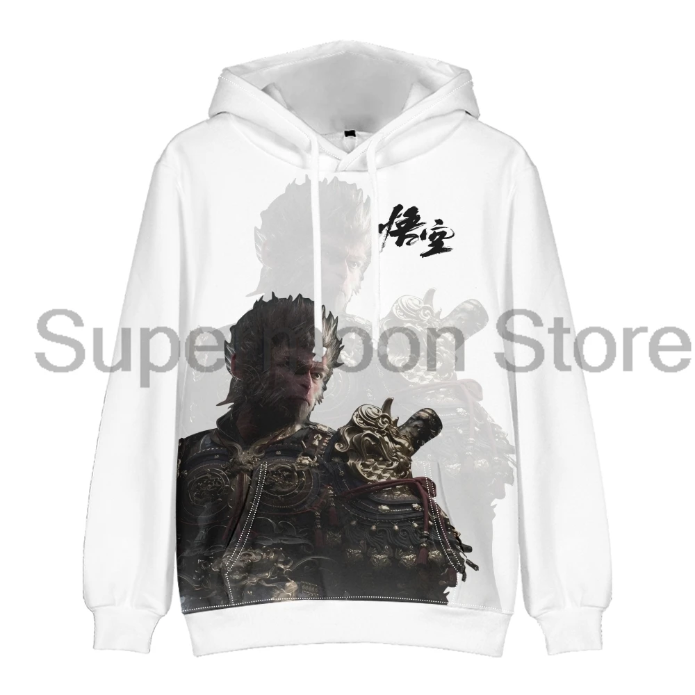 Black Myth Wukong Hoodie 2024 Hot Game Merch Long Sleeve Streetwear Women Men Hooded Sweatshirt 3D Clothes