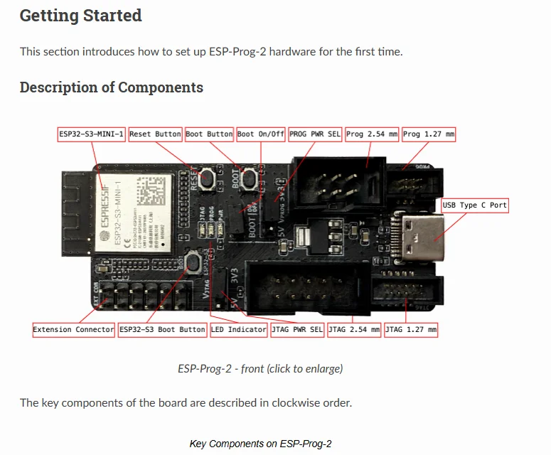 ESP-Prog-2 Debugging Downloader Serielle Kommunikation JTAG Online Debugging Downloader Unterstützt 5V/3,3V Netzteil – Detail 2