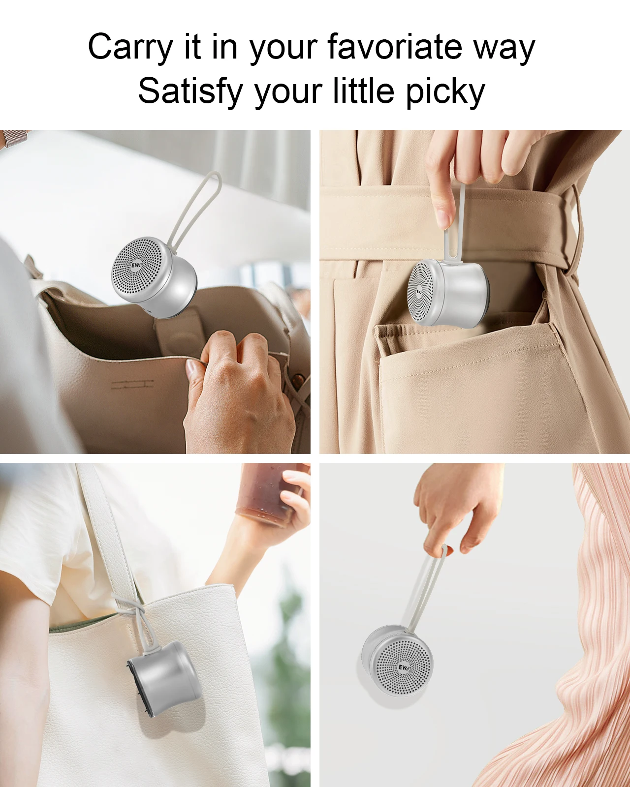 EWA A119 Mini altoparlante Bluetooth IPX7 impermeabile Tws altoparlante Stereo interconnesso in metallo Wireless Ultra lungo riproduci musica portatile