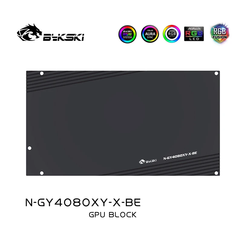 

Bykski N-GY4080XY-X GPU Water Block for GALAX GeForce RTX 4080 Super BOOMSTAR OC Card / Dense Waterways / Full Cover Design