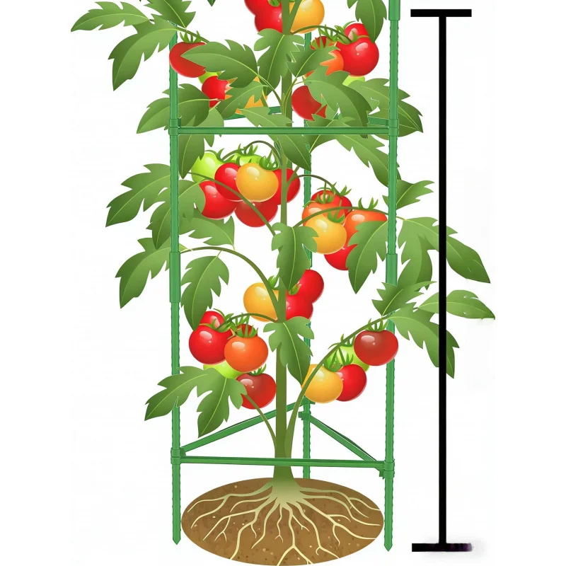 

Опора для растений Tomato Cage, 51 дюйм, сборная сетка-опора для вьющихся растений, каркас для фиксации овощей, подставка для цветов и садоводства