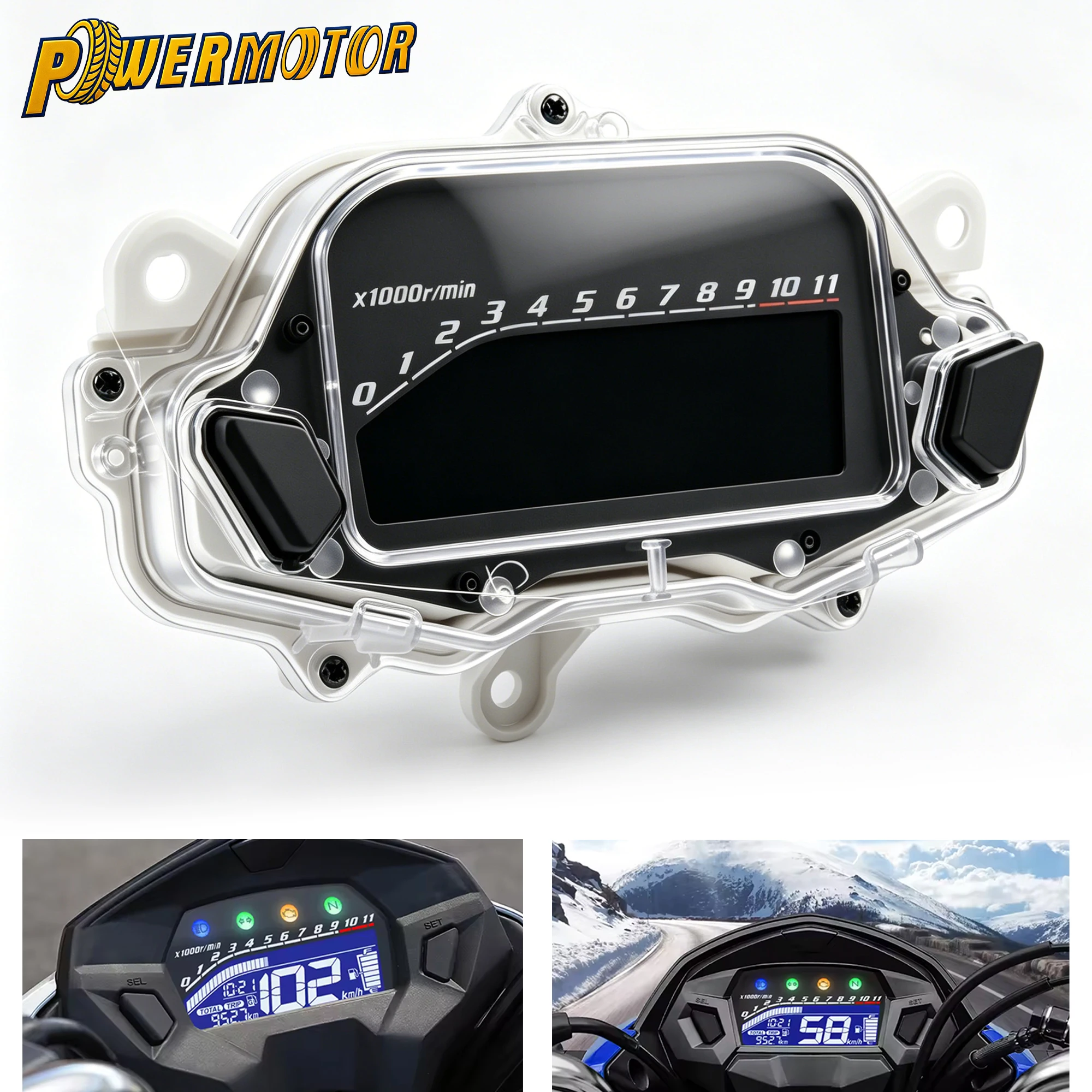 Painel Digital LCD Multifuncional para Motocicleta, Velocímetro e Tacômetro para Honda CG160 Titan EX Fan Cargo 160 2015-2022