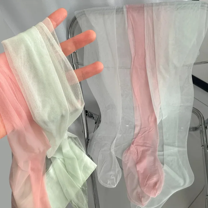 

2Pcs Women Sexy Stockings Breathable Tights Transparent Seamless Pantyhose Ultra-Thin Fashion Stocking Female Solid Color 2027