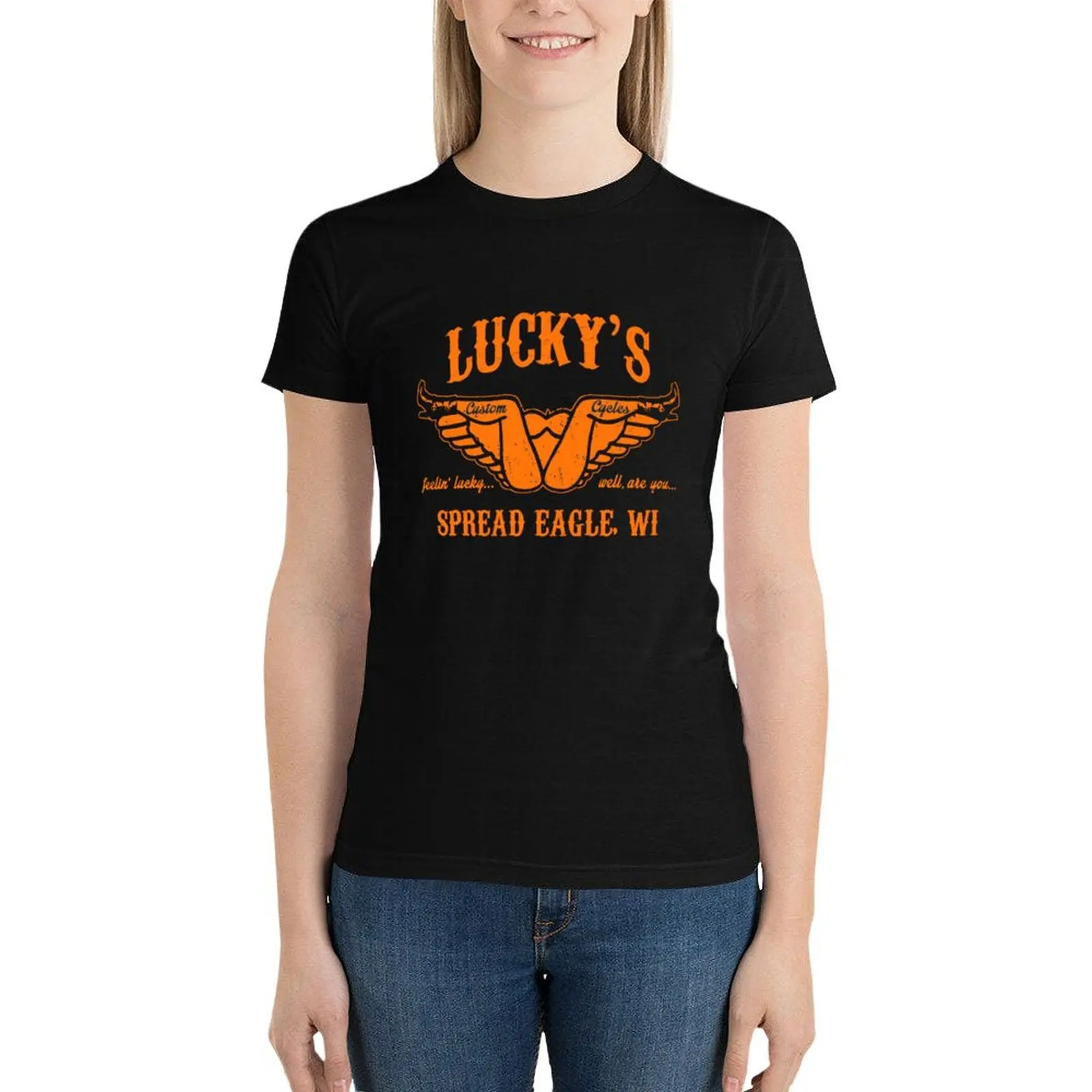 

luckys-Spread-Eagle- T-Shirt Blouse Aesthetic clothing plus size tops tops Women