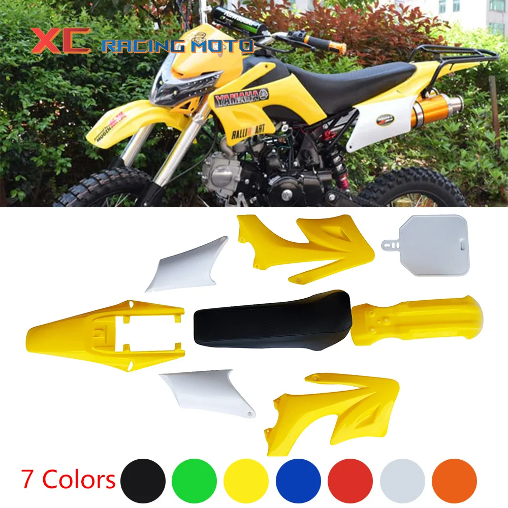 

7 Colors Plastic Fairing Body 8 Pcs Kit Front Fender With Cushion For APOLLO ORION 70CC 110CC 125CC 150CC Motorcycle Dirt Bike